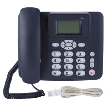 (Blue) C267 Festes Telefon Dual-Schnittstelle Erweiterung Büro Zuhause Blau