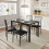 Joolihome Glass Dining Table, 120cm Kitchen Table 2