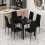 Joolihome Glass Dining Table, 120cm Kitchen Table 7