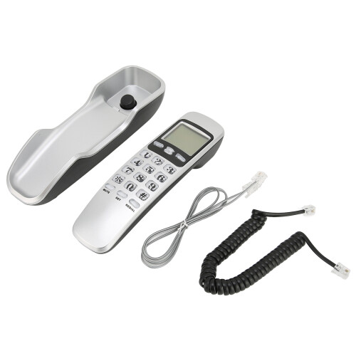 (Silver) KXT888CID Festnetztelefon mit LCD-Display Silber