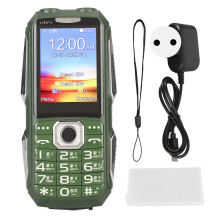 (Blue US Plug) N503 Unlocked 2G GSM IP67 Waterproof Dual SIM 3800mAh Large Button