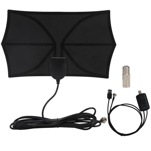 Indoor HD TV Antenne Hochverstärker Schwarz
