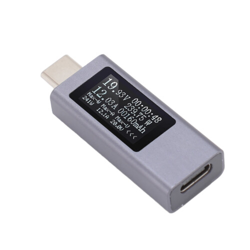 USB-Tester Typ-C Multimeter DC4-30V 0-12A KWS-2301C 2