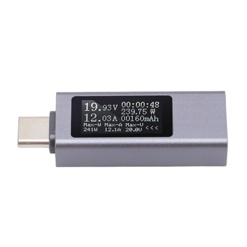 USB-Tester Typ-C Multimeter DC4-30V 0-12A KWS-2301C 1