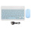 (Pink) 10 Inch Bluetooth Keyboard USB Charging Ultra Thin Wireless Sky Blue 1