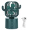 (Green) Mini Fan Cactus USB Charging Portable Desktop Green 1