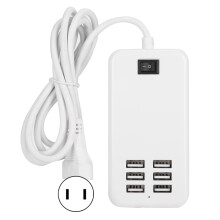 (US Plug) 6-Port 30W USB-Ladestation mit US-Stecker