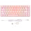 (Linear Action Switch) 82 Keys RGB Mechanical Gaming Keyboard 3 Modes Ergonomic Pink Linear 1