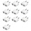 10x Steckeradapter 125V 10A 1000W Weiß Universal Reise 1