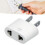 10x Steckeradapter 125V 10A 1000W Weiß Universal Reise 5