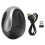 (Black) 2.4G Wireless Vertical Mouse 6 Keys Ergonomic Rechargeable DPI 1