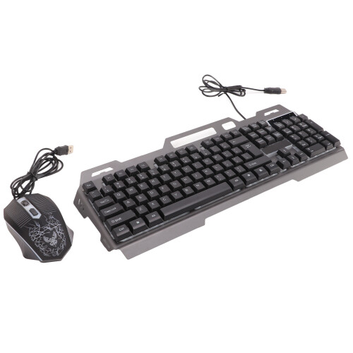 Gaming Keyboard Mouse Combo 104 Keys Mechanical Wired USB Set 2