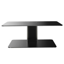 (Black) Monitorständer Verstellbar Rutschfest Ergonomisch Schwarz