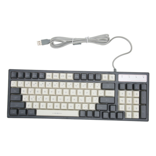 Gaming Keyboard RGB LED Backlight Mechanical Waterproof 96 Keys USB