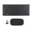 2.4G Wireless Keyboard Mouse Combo 78 Keys Ultra Thin Black 1