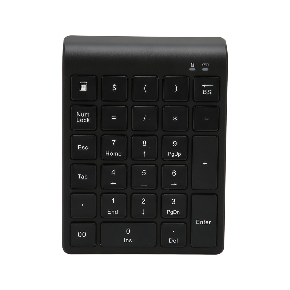 Black Wireless Numeric Keypad 27 Key For Laptop Tablet