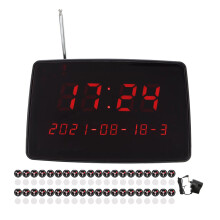 (UK Plug) 400er RF-Restaurant-Pager wasserdicht mit Lautstärke