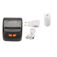 (White) Thermodrucker Wireless Tragbar Typ-C Schnell Druck Schwarz