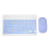 (Pink) Wireless Keyboard Mouse Set 10in for Tablet Phone Computer Blue 1