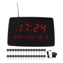 (UK Plug) Drahtloses Rufsystem Restaurant-Pager mit 30 Tasten