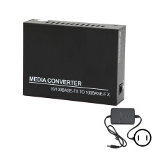 (UK Plug) Faser-zu-Ethernet-Wandler 10/100M RJ45 zu Multimode US-Stecker