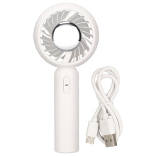 Handheld USB Fan 3 Speeds Quiet Cooling Portable for Bedroom Travel