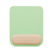 (Light Blue Khaki) Wrist Protector Mouse Pad Silicone Fiber Soft Green Khaki
