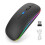 Wireless 2.4G Rechargeable Mouse 3 DPI Black 2 Mode BT for Home 1