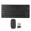 (Silver) Smart Wireless Keyboard Mouse Kit Silent LED Waterproof Compact 1