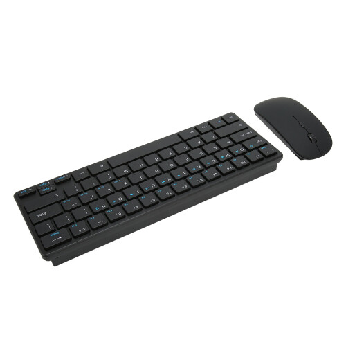 2.4G Wireless Keyboard Mouse Combo Ergonomic 64 Key USB Mouse 1