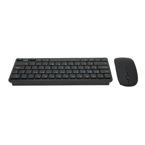 2.4G Wireless Keyboard Mouse Combo Ergonomic 64 Key USB Mouse 2