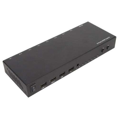 USB KVM Switch 8 Ports 4K 30Hz 3D 1080P DDC Remote 2