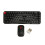 (Black) Wireless Keyboard Mouse Combo Mini Portable Silent 2.4G 68 Keys Black 1
