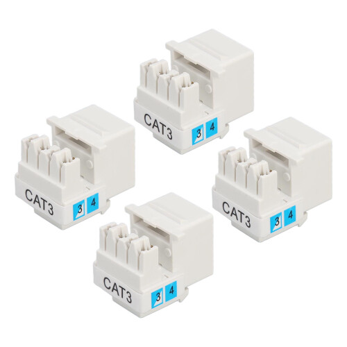50pcs RJ11 90 Punch Down Voice Module Durable Corrosion Resistant 2
