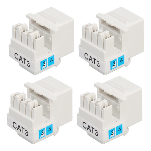50pcs RJ11 90 Punch Down Voice Module Durable Corrosion Resistant 1