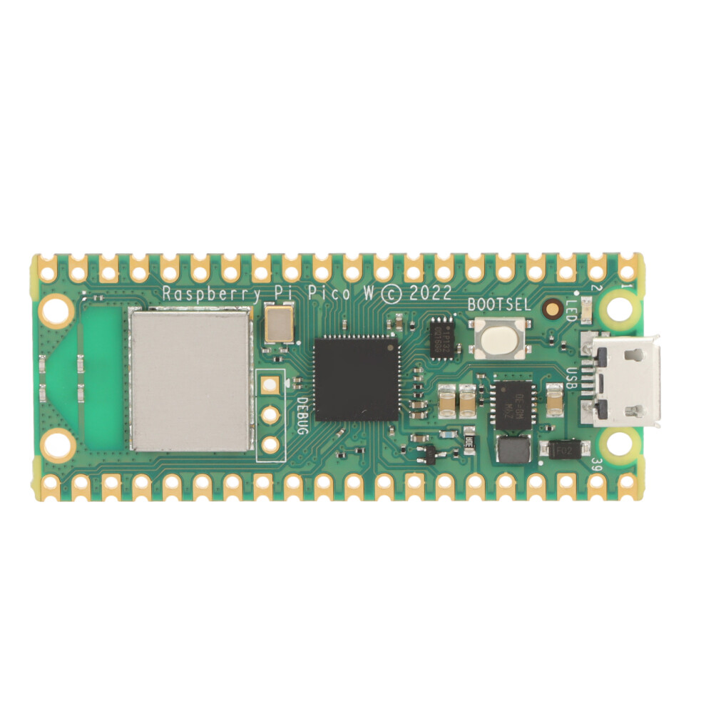 Rp2040 Microcontroller 26 Pins 2Mb Memory 2.4Ghz Raspberry Pi Pico W 609610566267