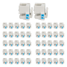 50pcs RJ11 90 Punch Down Voice Module Durable Corrosion Resistant