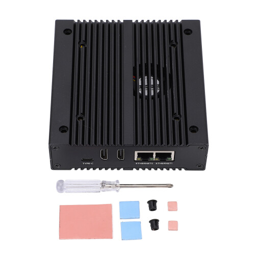 CM4 Mini-Computer RPi Compute Module 4 Dual-Gigabit Metallgehäuse