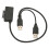 USB2.0-Laufwerkkabel USB zu SATA 6/7 Stromadapter 2