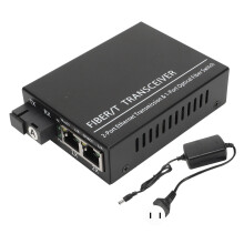 (UK Plug) 1310nm/1550nm Single-Fiber SFP, RJ45, 100-240V US-Stecker