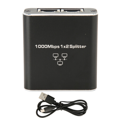 Gigabit-Splitter 1000Mbit/s 1 auf 2 RJ45