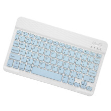 (Mist Blue) BT-Tastatur für Tablet, Auto-Sleep, Slim, iOS