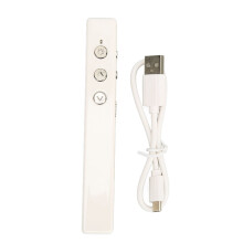 (Silver Gray) 2,4GHz-Funkklicker mit Laserpointer weiß