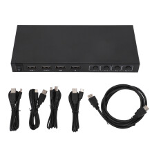 HD KVM Switch 18Gbps Type C 4x1 for PC Game Console