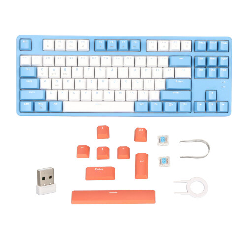 Wireless Bluetooth Mechanical Keyboard 2.4G 5.0BT 87 Keys