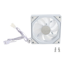 (Reverse Leaf White) 120mm ARGB PWM Silent PC Fan 800-2000RPM 4pin White