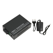 (UK Plug) Fiber-Media-Konverter Tx1310nm SM 100Mbps 25km RJ45 100-240V EU