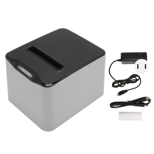 (US Plug) 80mm USB Thermorecorder Drucker mit Auto-Cutter POS