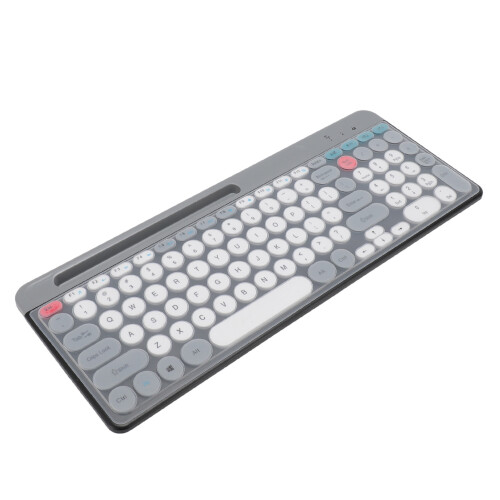 Wireless Bluetooth Keyboard Mouse Set Vintage Round Keycaps 1