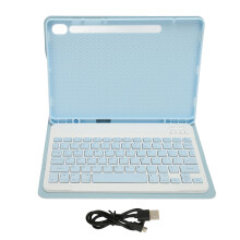 (Green) Tablet Tastatur BT PU Leder wasserdicht für Tab S9